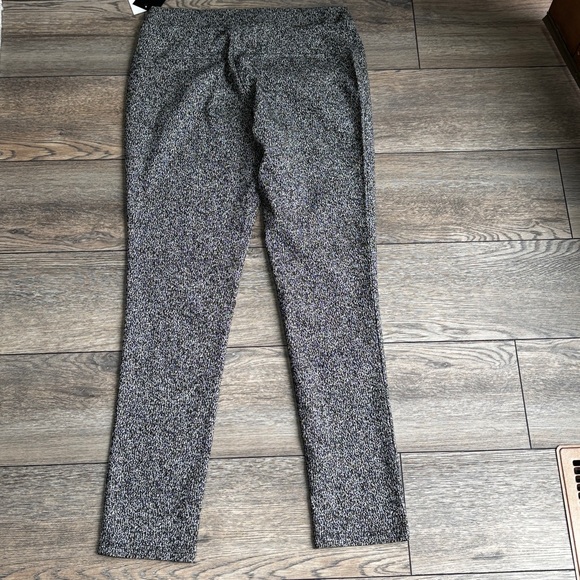 NWT DKNY Stretch Slim Pull On Dress Work Pants Black White Sz Medium - Picture 10 of 10